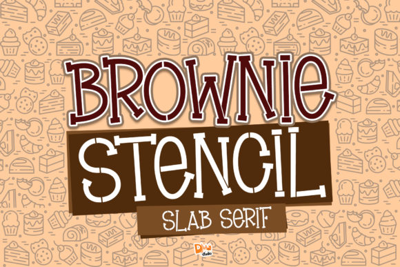 Brownie Stencil: A Playful Font for Creative Projects