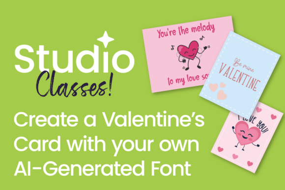 Create a Valentine's Card with Your Custom AI Font