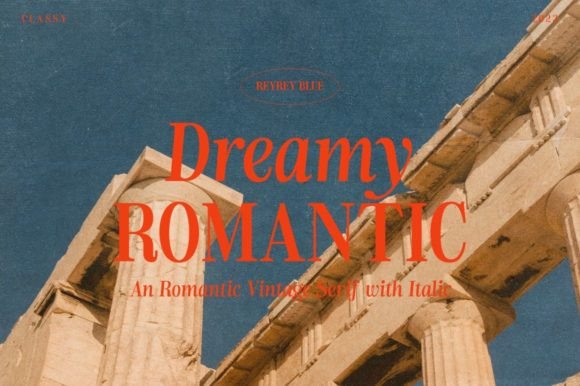 Dreamy Romantic: A Typeface That Captures the Essence of Nostalgia in Modern Design