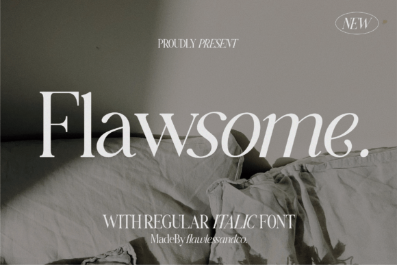 Flawsome: A Modern Italic Serif Font with a Handcrafted Touch