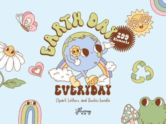Groovy Retro Earth Day Bundle