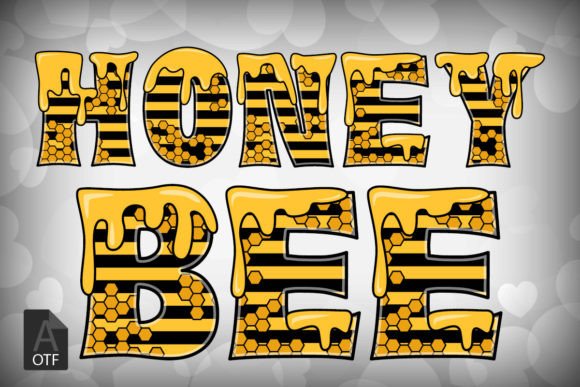 Honey Bee Font: A Whimsical Addition to Playful and Creative Designs