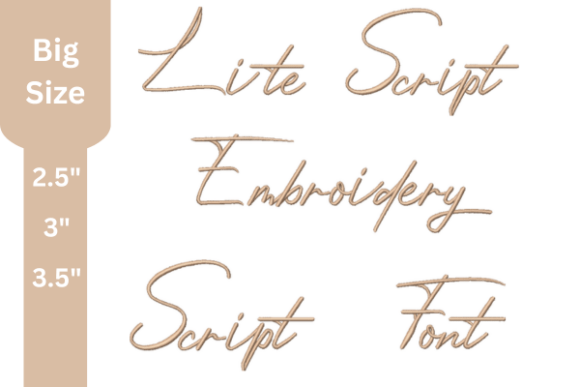 Lite Script Embroidery Font: A Strategic Tool for Professional Embroidery Projects
