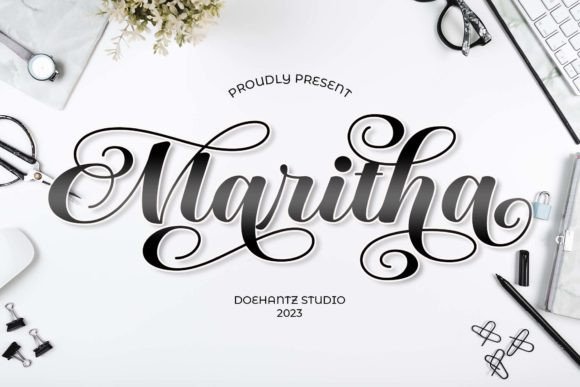 Maritha Font: Stylish and Dynamic for Bold Design Projects