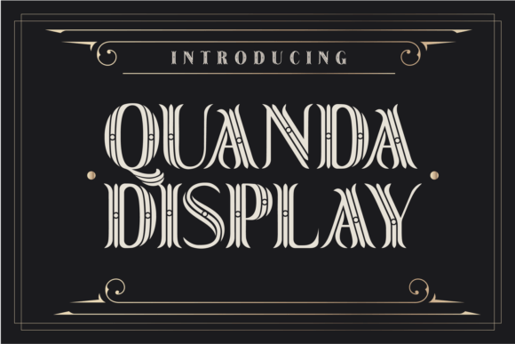 Quanda Display: A Playful Font for Bold and Festive Design Projects