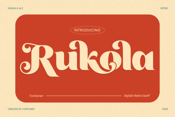 Rukola: A Timeless Serif Typeface for Modern Creative Projects