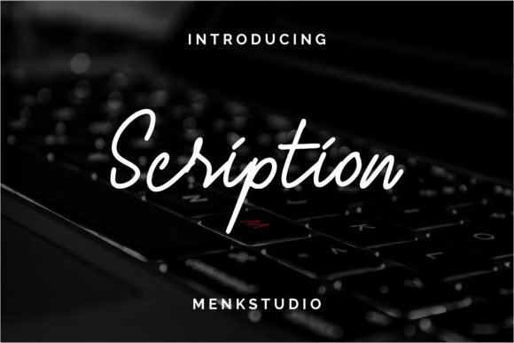 Scription: A Timeless Handwritten Font for Creative Projects