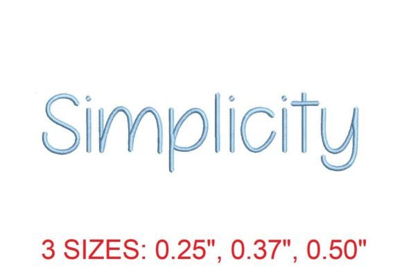 Simplicity Embroidery Font: A Timeless Tool for Creative Projects