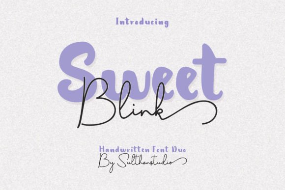 Sweet Blink Duo: A Handwritten Font for Charming and Playful Design Projects